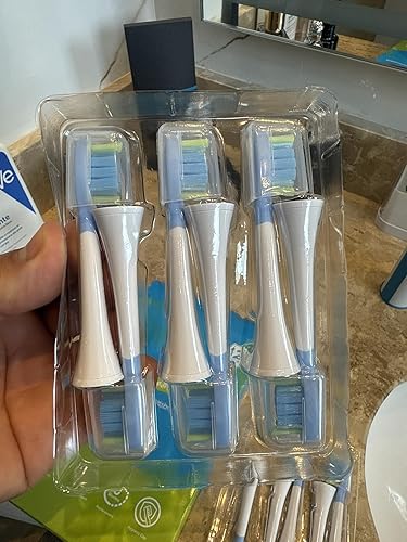 Sonicare Replacement Heads, Electric Toothbrush Replacement Heads Compatible with Philips Sonicare - 12 Pack (6 White+ 6 Black)